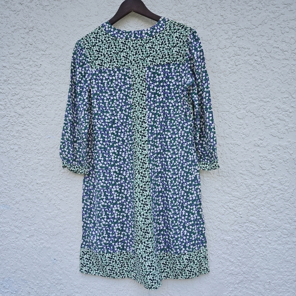 Boden Mollie Blue Green Polka Dot Printed Tunic Dress Size 6 - Picture 4 of 12